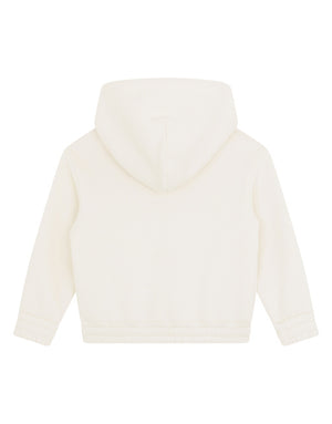 JERSEY HOODIE WITH LOGO PLATE