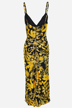 Dress In Jersey Barocco Palm Allover Print
