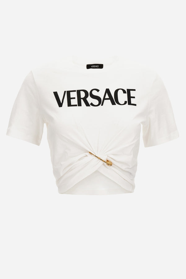 T-Shirt In Cotton Jersey Fabric Logo Print