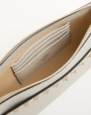 POUCH ROCKSTUD IN VITELLO GRANATO
