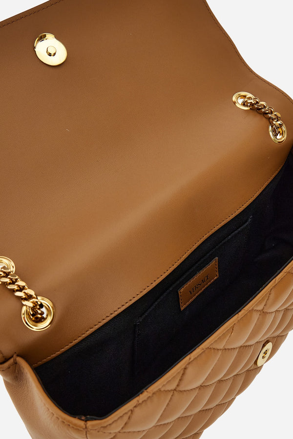 Icon Md Shoulder Bag In Quilted Lamb Leather