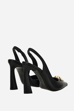 La Medusa Sling Back  In Calf Leather