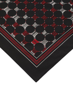 COTTON POCKET SQUARE WITH POLKA-DOT PRINT