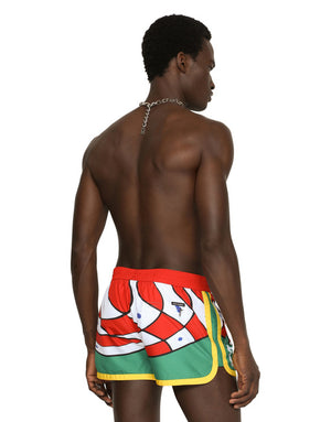 CARRETTO-PRINT SWIM SHORTS
