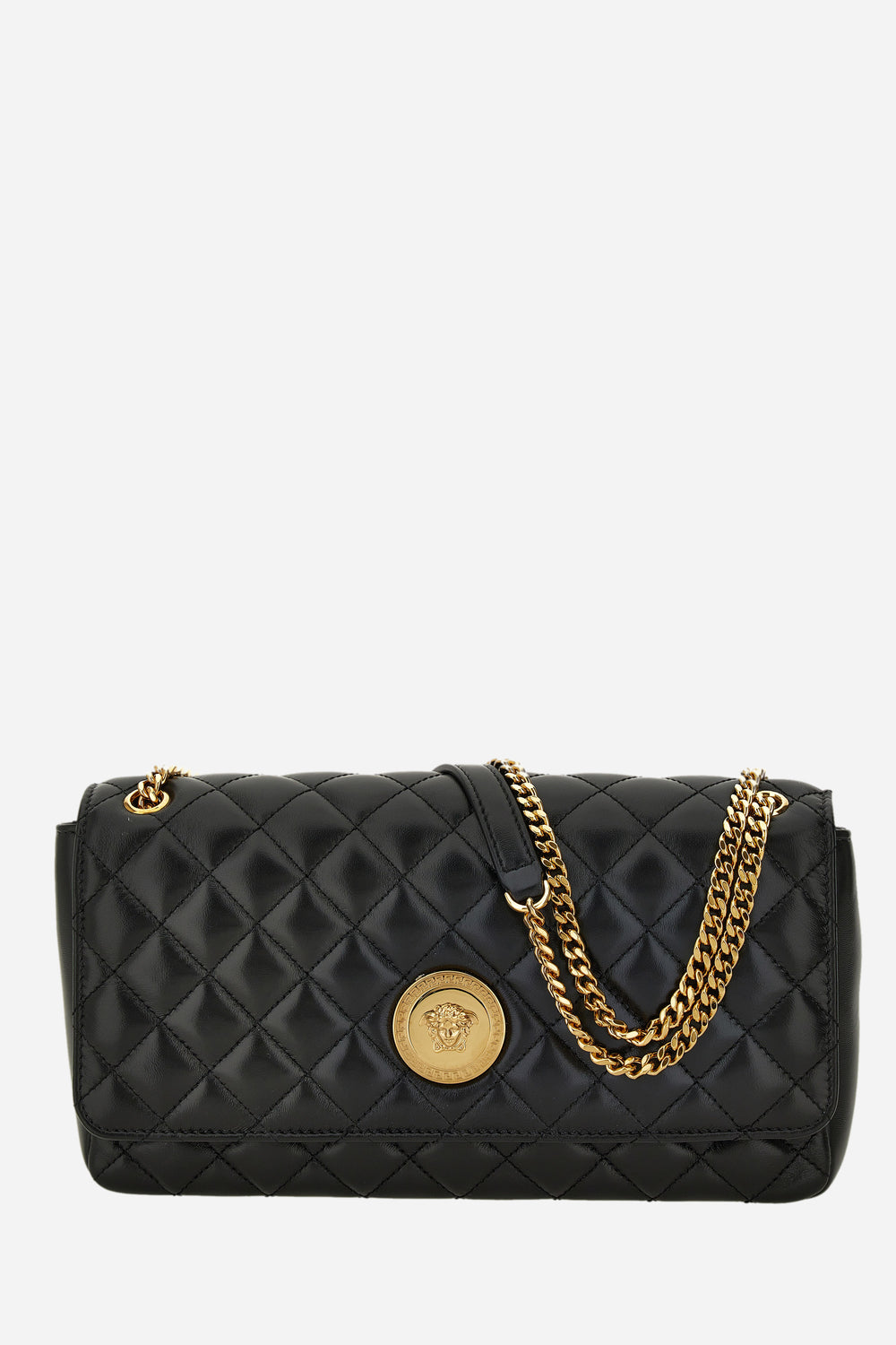Icon Md Shoulder Bag In Quilted Lamb Leather