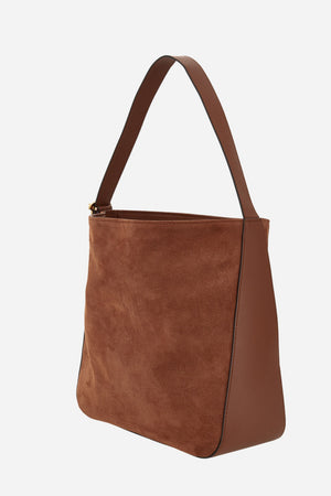 La Medusa Hobo In Grainy Calf Leather-Suede