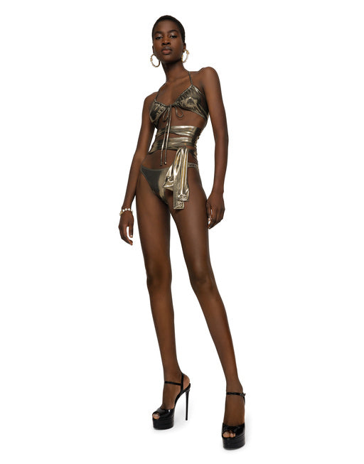 BIKINI WITH WRAPAROUND LACE TIES
