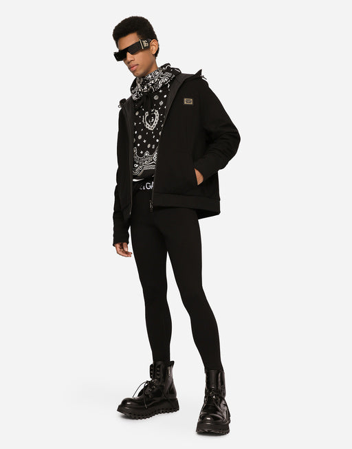 BANDANNA-PRINT JERSEY HOODIE