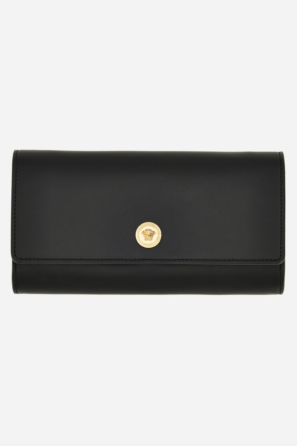 Smooth Icon Wallet On Chain In Calf Leather