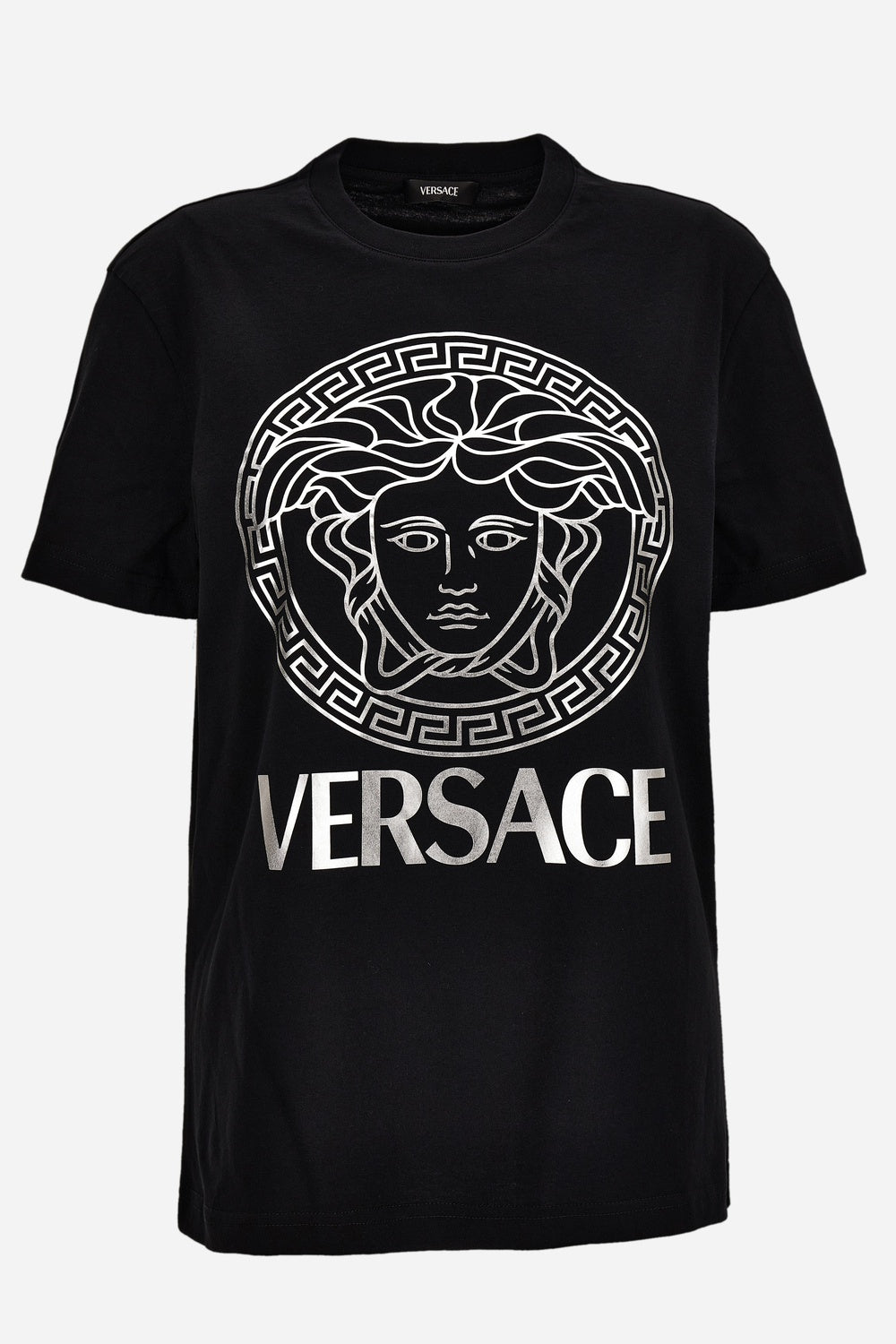 T-Shirt In Jersey-Versace And Greek Medusa Print