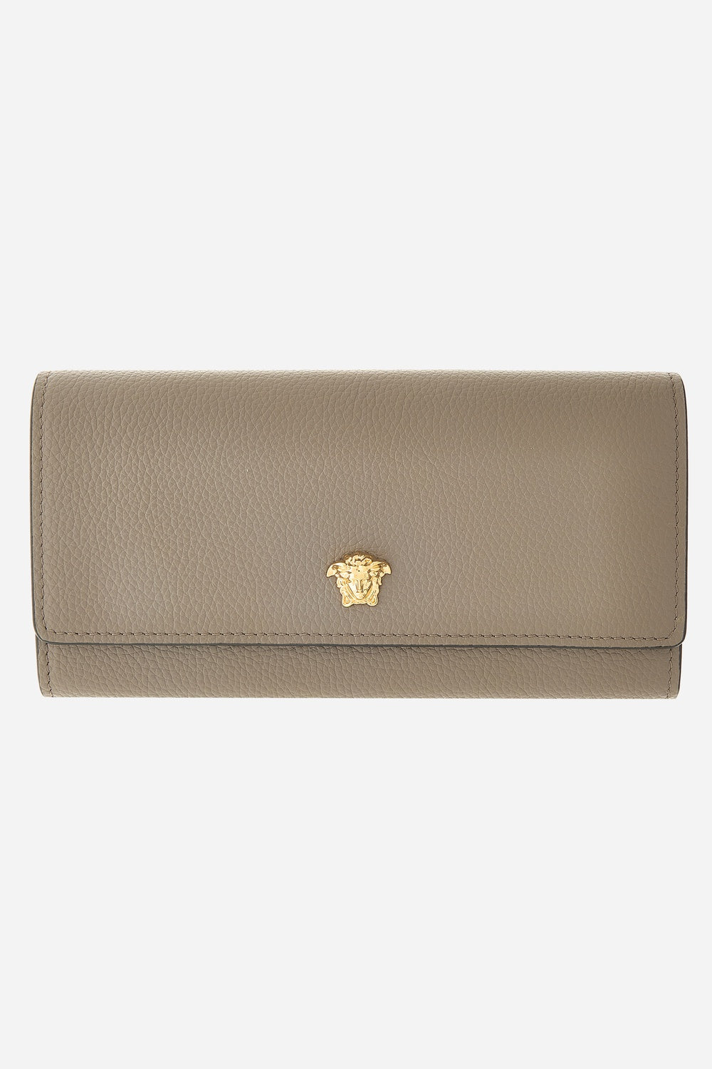 La Medusa Long Wallet In Grainy Calf Leather