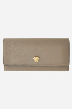 La Medusa Long Wallet In Grainy Calf Leather