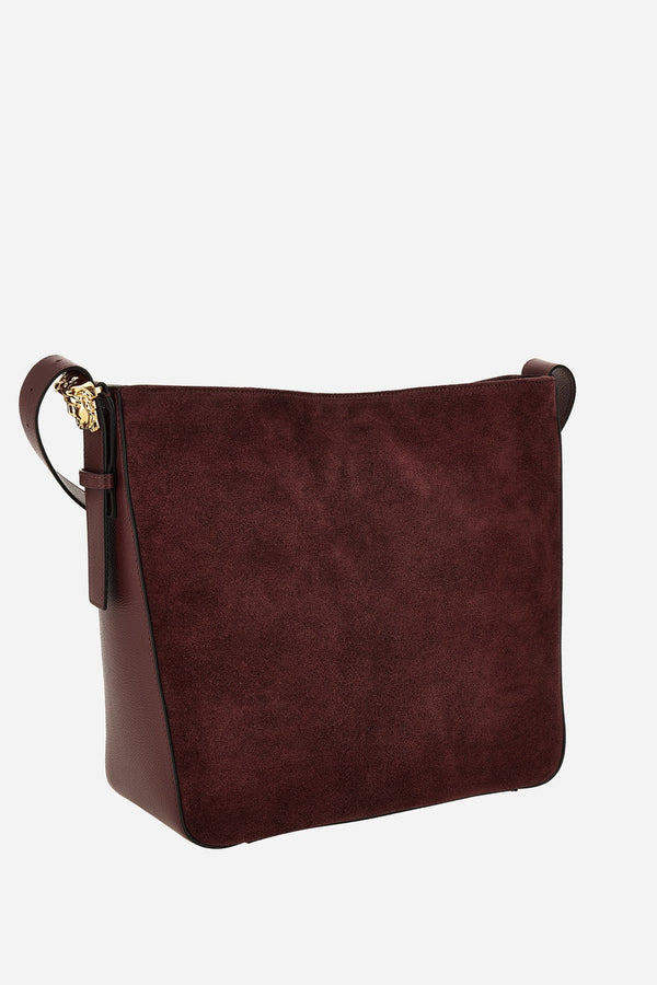 La Medusa Hobo In Grainy Calf Leather-Suede