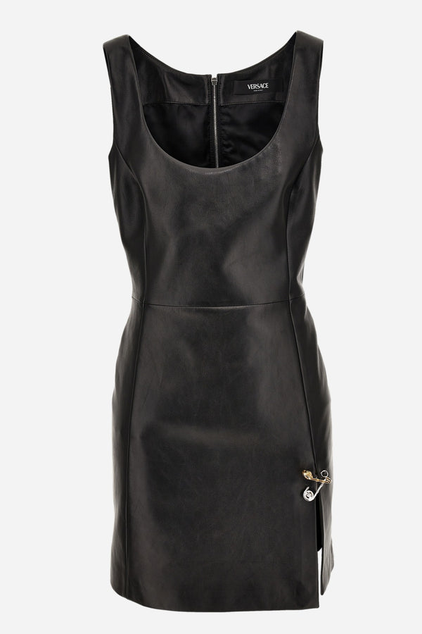 Dress Leather In Lamb Leather  With Safety Pin