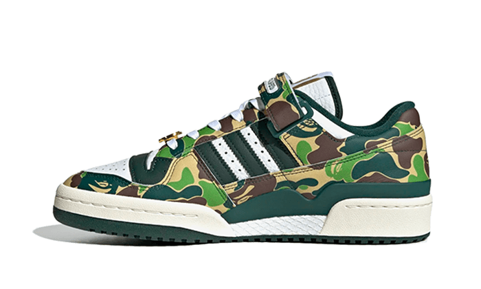 Adidas Forum 84 Low Bape 30th Anniversary Green Camo