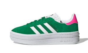 Adidas Gazelle Bold Green Lucid Pink 