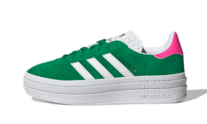 Adidas Gazelle Bold Green Lucid Pink 