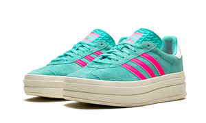 Adidas Gazelle Bold Flash Aqua Lucid Pink