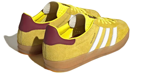 Adidas Gazelle Indoor Bright Yellow Burgundy