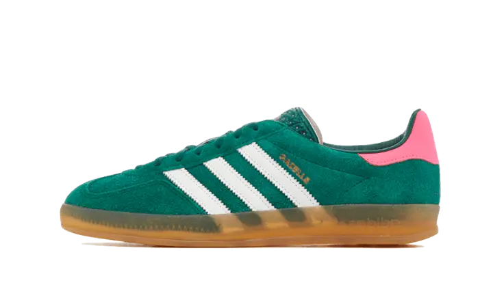 Adidas Gazelle Indoor Verde colegial Rosa lúcido