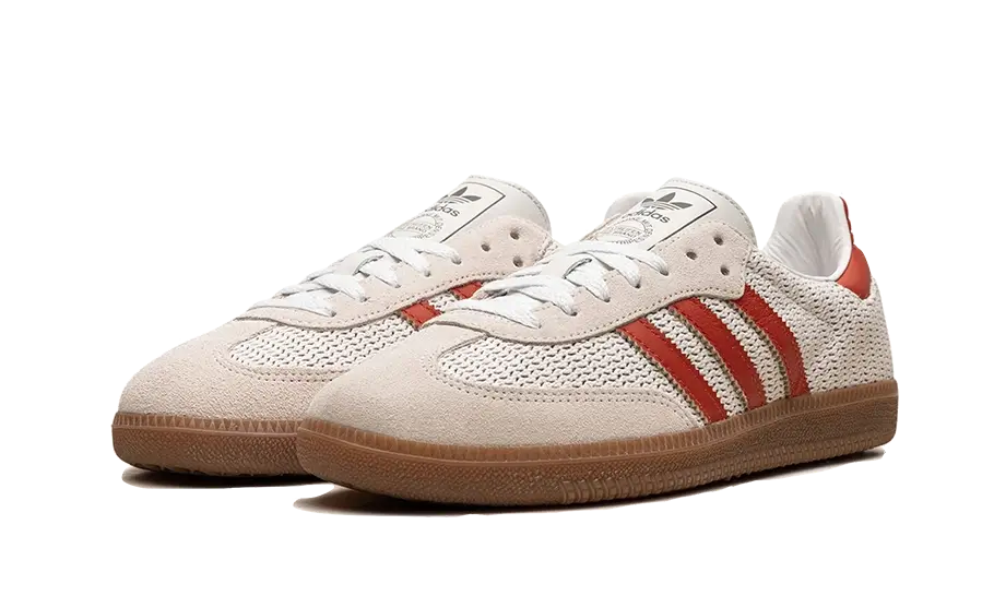 Adidas Samba OG Crystal White Preloved Red 