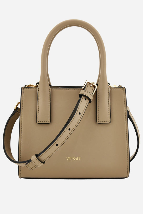 Virtus Top Handle In Calf Leather-Printed Python