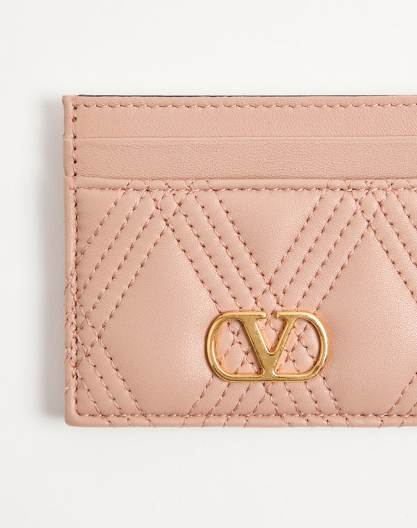 Portacarte Valentino Garavani Quiltie 67 In Nappa Trapuntata