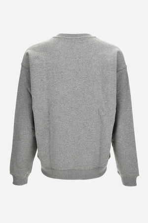 Sweatshirt In Non-Brushed Sweat Fabric-Stripe Versace Print