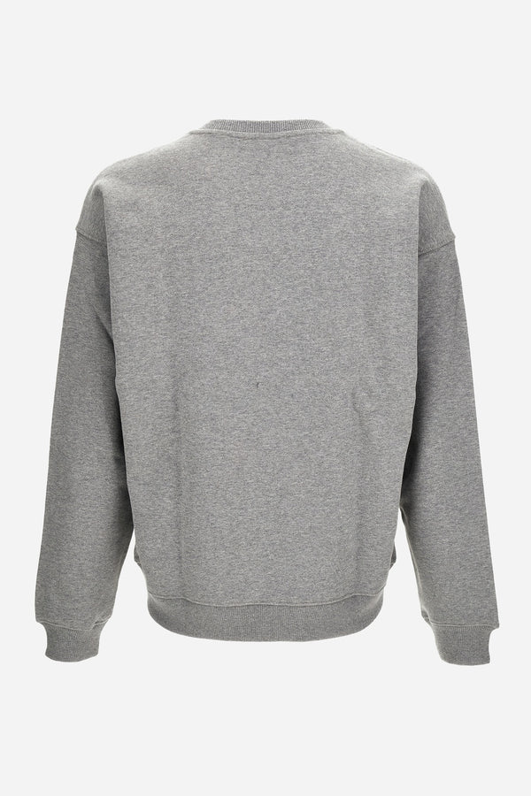 Sweatshirt In Non-Brushed Sweat Fabric-Stripe Versace Print