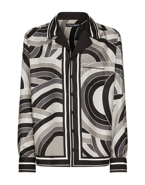 PRINTED SILK SHIRT