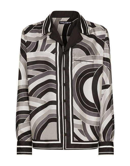 PRINTED SILK SHIRT