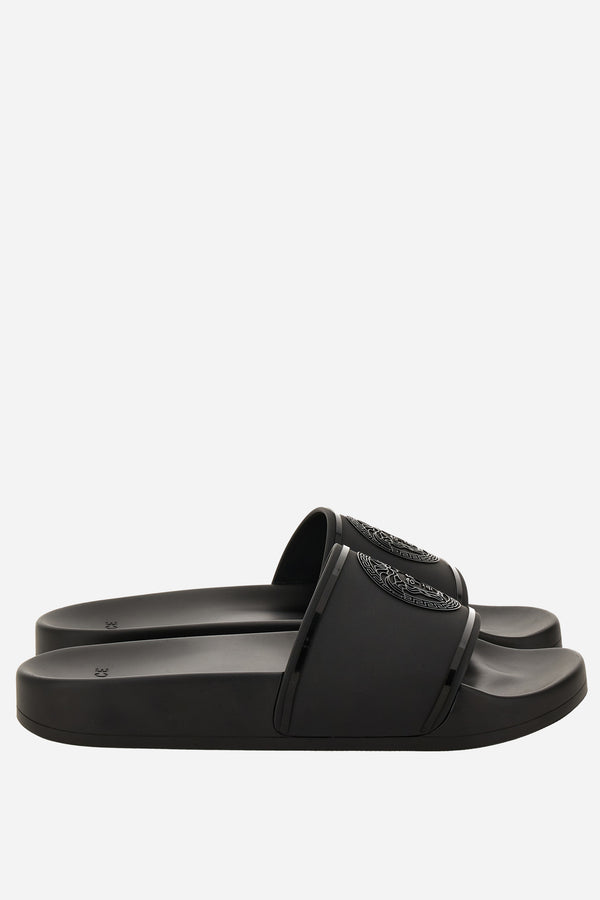 Versace Pool Slides In Rubber