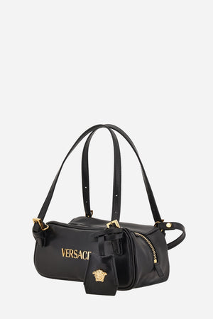 Versace Tag Mini Shoulder In Lamb Leather