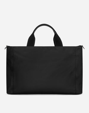 NYLON HOLDALL WITH RUBBERIZED LOGO