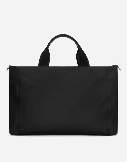 NYLON HOLDALL WITH RUBBERIZED LOGO