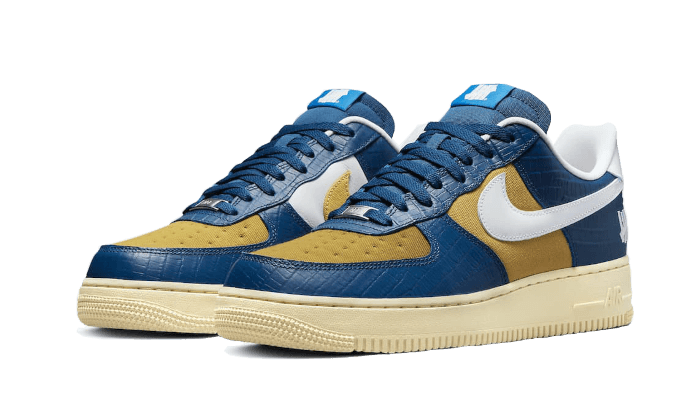 Nike Air Force 1 Low SP Undefeated 5 On It On It Blue Yellow Croc - DD1873-101