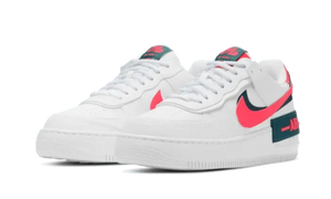 Nike Air Force 1 Shadow White Dark Teal Solar Red - DB3902-100