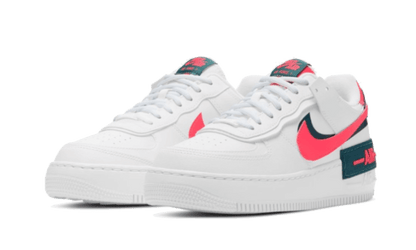 Nike Air Force 1 Shadow White Dark Teal Solar Red - DB3902-100