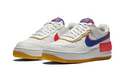 Nike Air Force 1 Shadow White Flash Crimson Astronomy Blue - CI0919-105