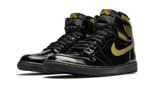 Air Jordan 1 High Negro Oro Metálico - 555088-032 
