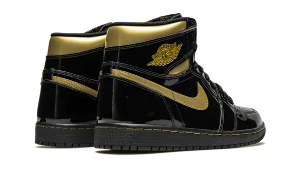 Air Jordan 1 High Negro Oro Metálico - 555088-032 