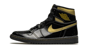 Air Jordan 1 High Negro Oro Metálico - 555088-032 