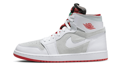 Air Jordan 1 High Zoom Air CMFT White Red Silver Concord