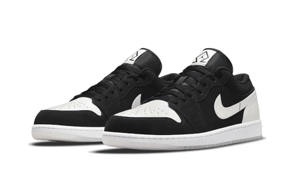 Air Jordan 1 Low Black White Diamond