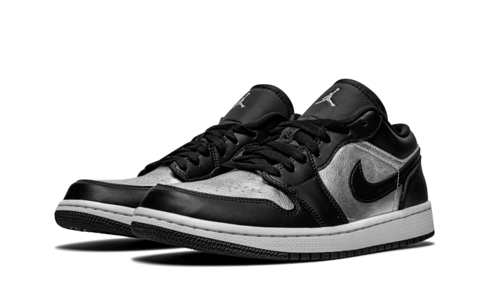 Air Jordan 1 Low SE Black Metallic Silver - DA5551-001