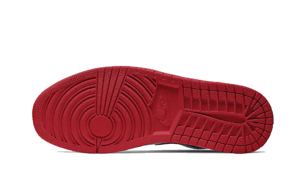 Air Jordan 1 Low White University Red Black - 553558-118