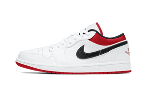 Air Jordan 1 Low White University Red Black - 553558-118