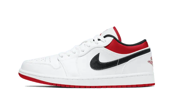 Air Jordan 1 Low White University Red Black - 553558-118
