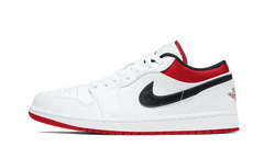 Air Jordan 1 Low White University Red Black