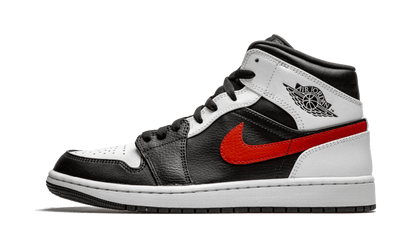 Air Jordan 1 Mid Black Chile Red White 